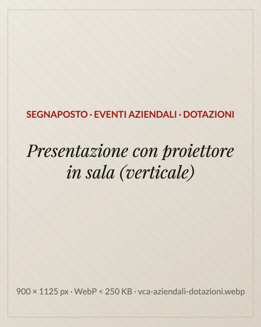 Presentazione aziendale con proiettore nella villa